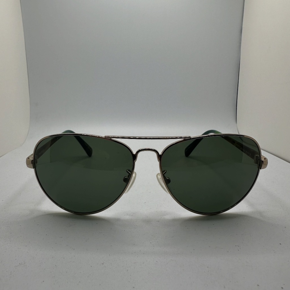 TOMS Sunglasses - Maverick Aviator in Gold Metal Tortoise Shell with Grey Lens
